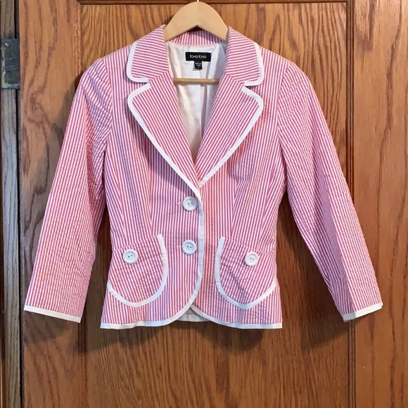 bebe Jackets & Blazers - Bebe Seersucker Blazer
